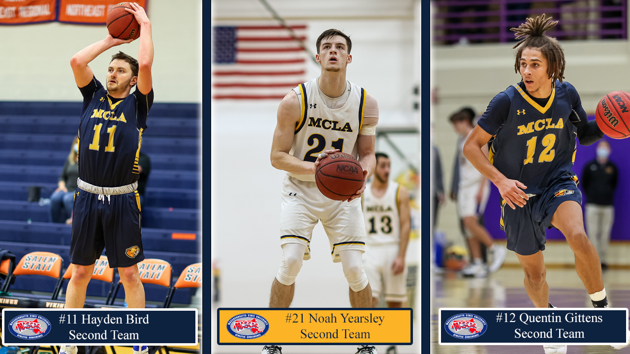 Men's Basketball places three players on All MASCAC Second Team