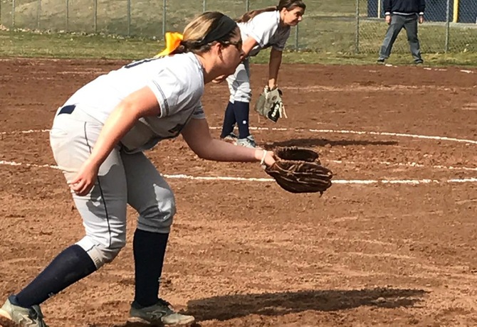 Trailblazers softball swept by Williams College 9-0 and 9-2