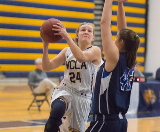 Falcons pull away from Trailblazers in women's basketball 65-46