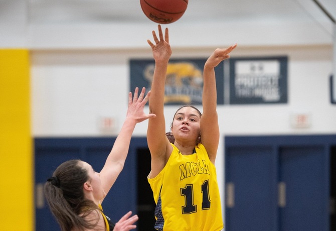 Women’s Basketball claims first conference win over Fitchburg State, 66-53