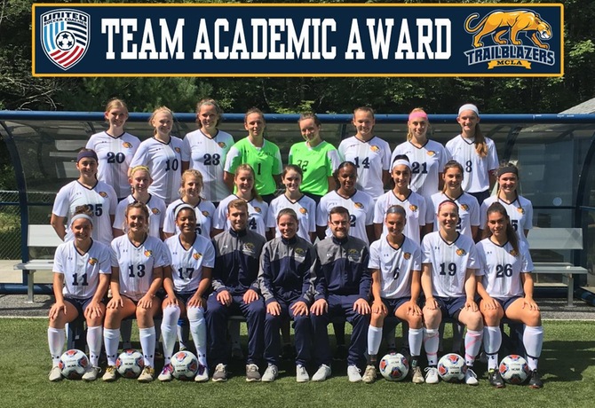 Women's Soccer program earns United Soccer "Team Academic Award" for 17-18 season