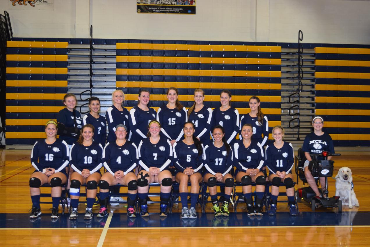 Volleyball records 20th win with split of Tri match at UMass Dartmouth