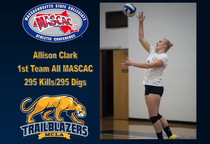 Clark named first team All MASCAC selection for second straight season