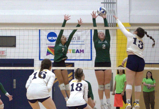 Volleyball cruises to 3-0 sweep over Castleton