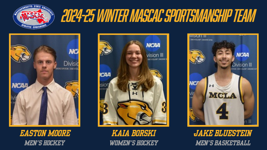 Moore, Borski and Bluestein Named to 24-25 Winter MASCAC Sportsmanship Team