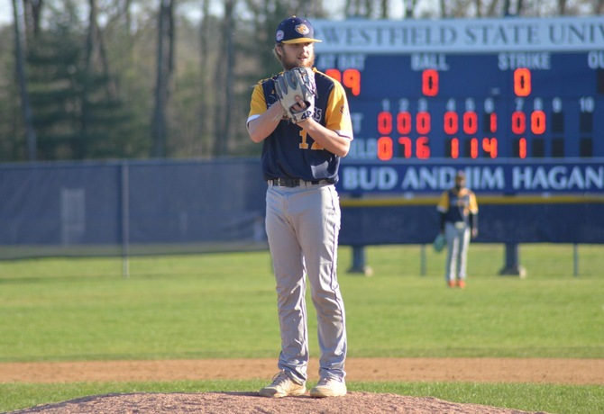 Reliever Williams Walsh threw four effective innings to keep MCLA in the game against Williams College.