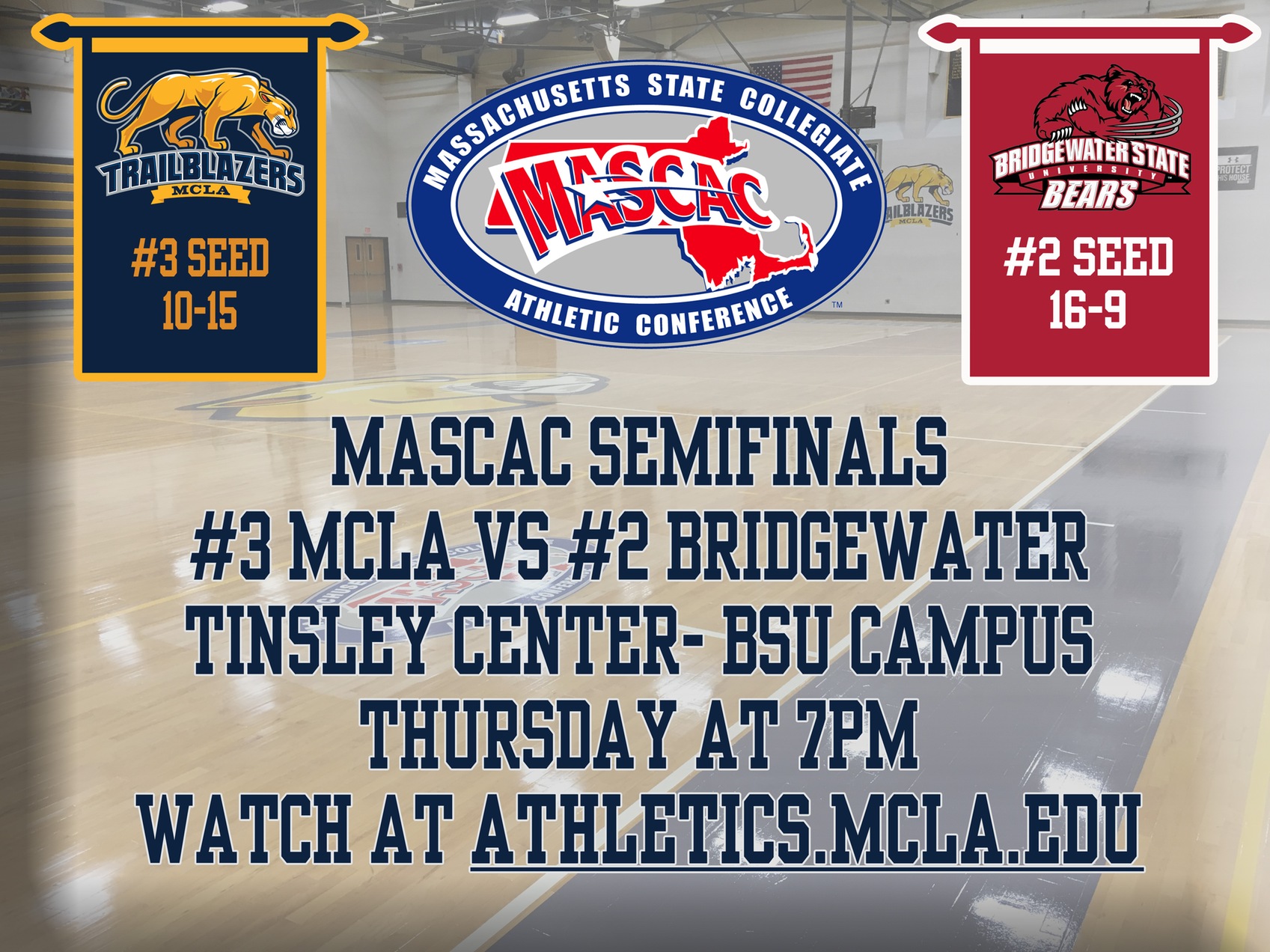 Men's Basketball looking to turn the tides against Bridgewater in MASCAC Semifinals