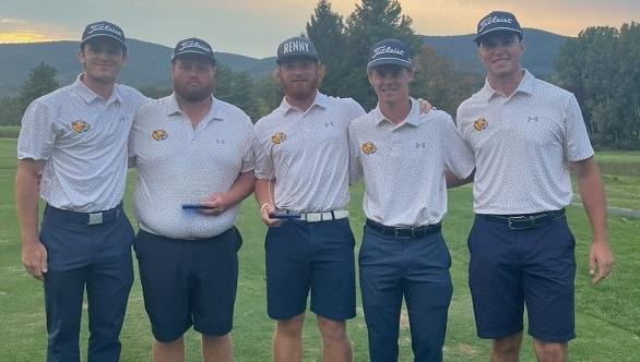 The MCLA Golf team and Mat Gover claimed the team and individual titles at the MCLA Invitational.