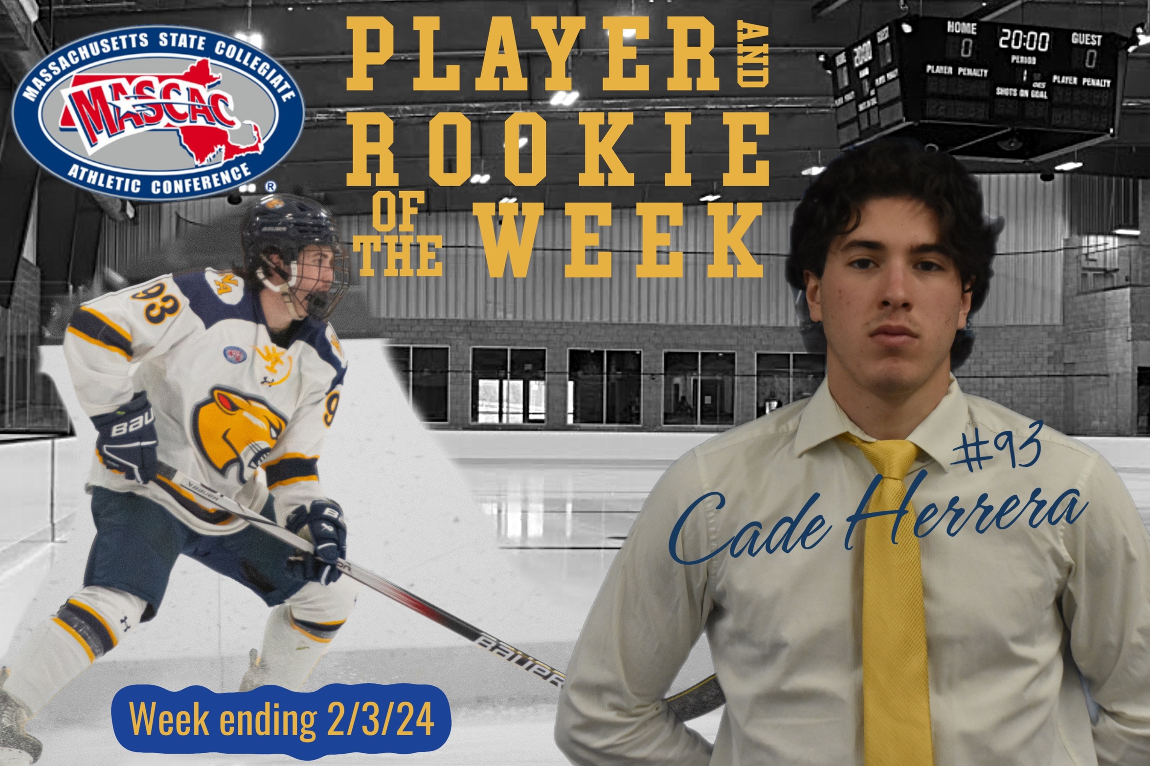 Herrera earns MASCAC Player and Rookie of the Week