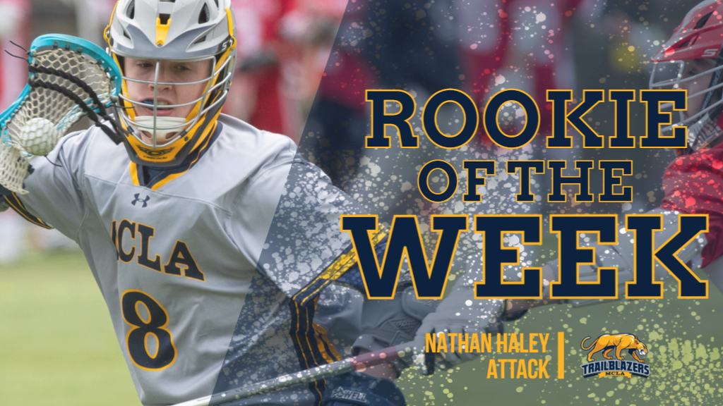 Haley repeats as NAC Rookie of the Week after setting season highs in pair of games