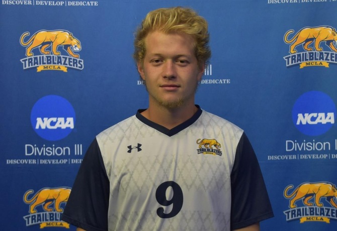 Edge, Nygard lead Men's Soccer to first MASCAC win with 1-0 victory over Lancers