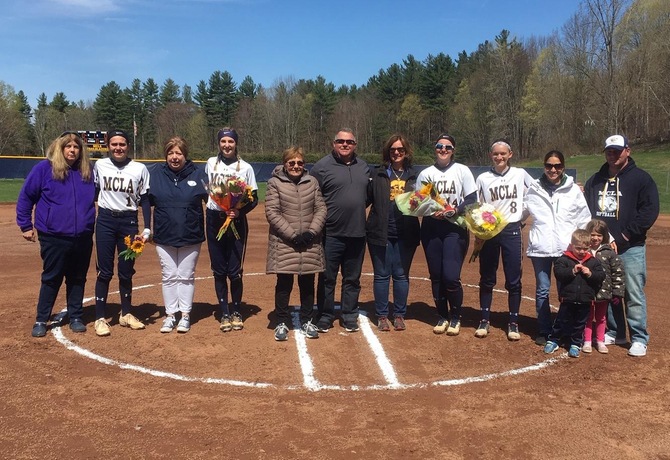 Softball sweeps Salem on Senior Day, draws fifth seed in MASCAC tournament
