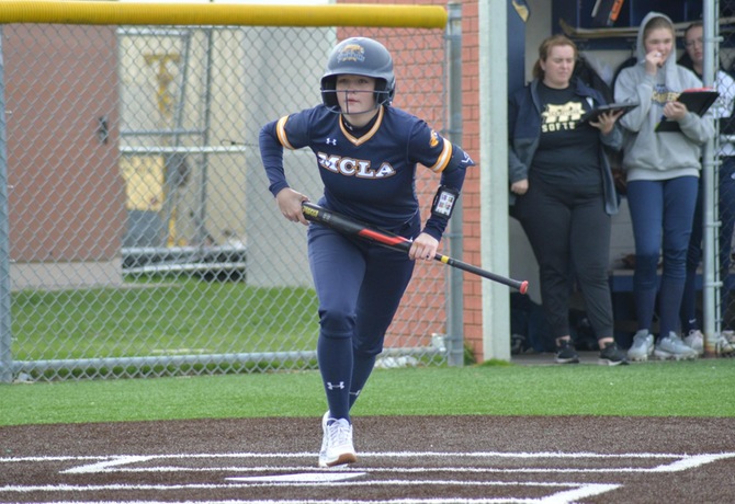 Hannah Mitchem collected three hits and scored two runs while driving in two more in MCLA's game #1 win this afternoon.