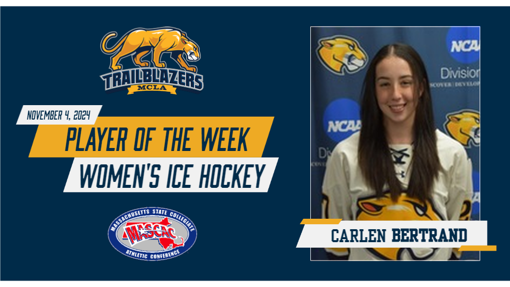 Bertrand Selected as First MASCAC Women’s Ice Hockey Player of the Week