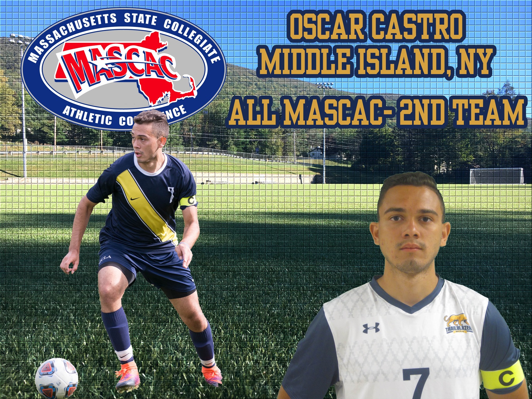 Castro earns All MASCAC honors in Men's Soccer