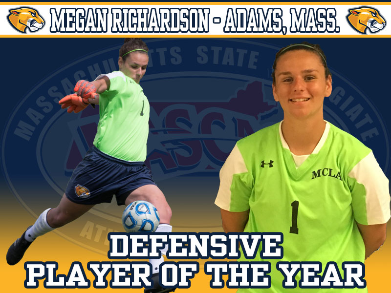 Richardson named MASCAC Defensive Player of the Year in Women's Soccer