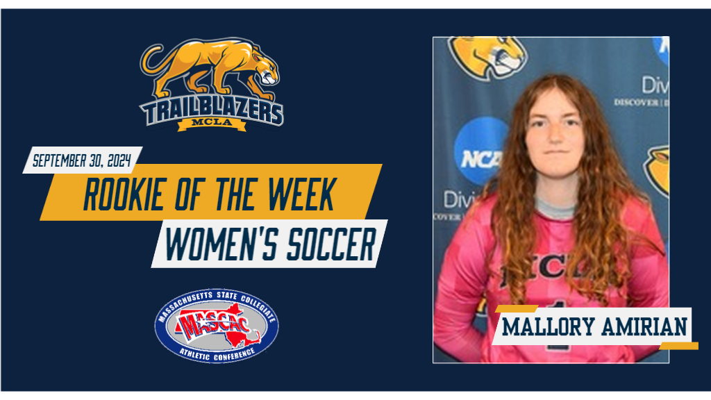 Amirian Selected as MASCAC Women’s Soccer Rookie of the Week