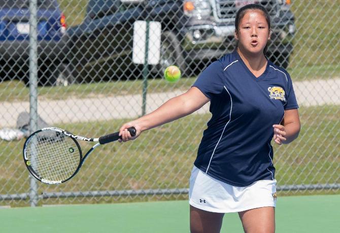 Tennis rallies past Johnson State 5-4 in NAC action