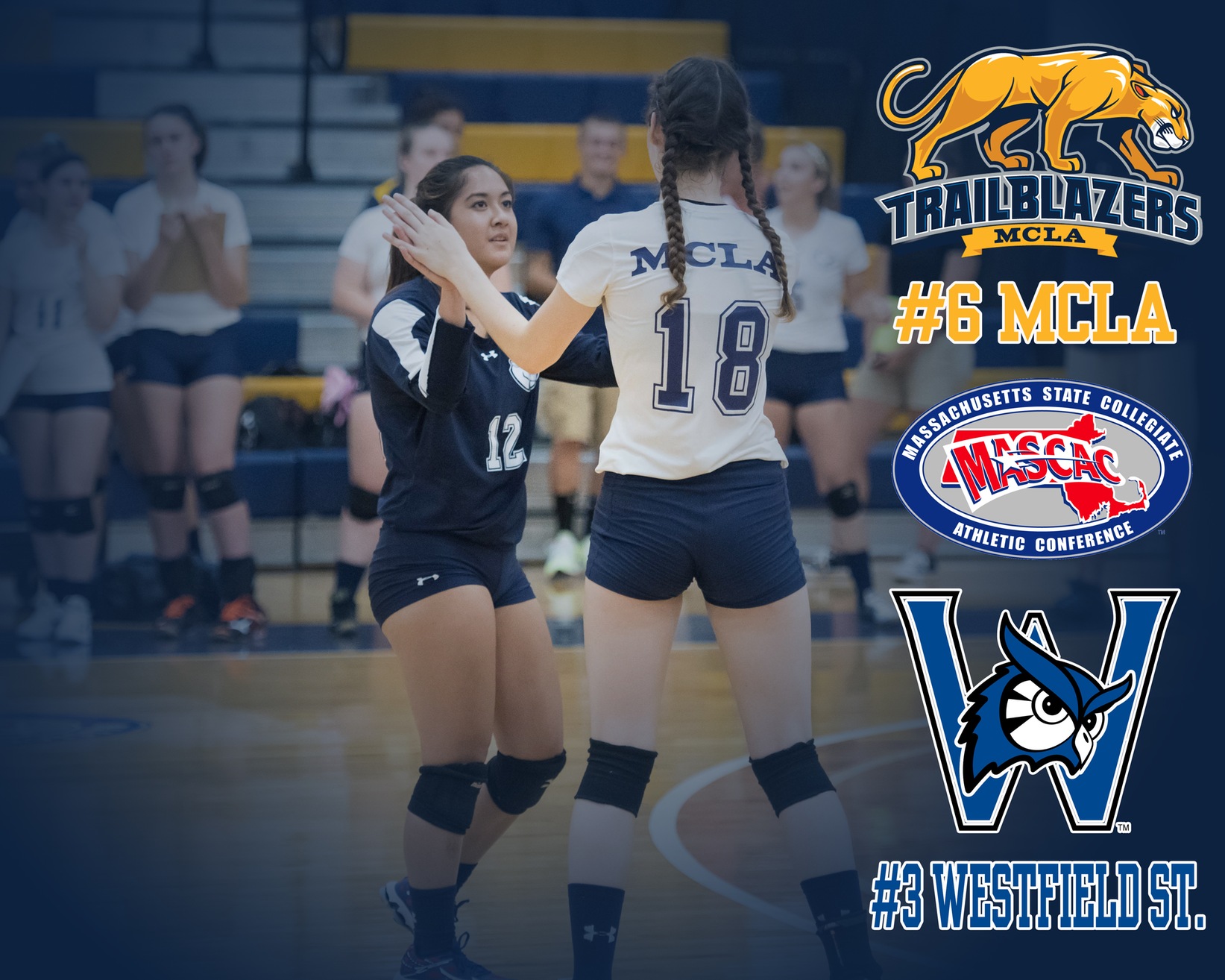 Volleyball seeded sixth in MASCAC tournament, will be at #3 Westfield State tomorrow