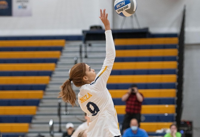 Volleyball falls to Westfield State in MASCAC semi-finals