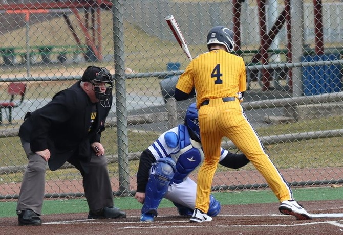 Rachiele has career day leading Baseball to split with Fitchburg State