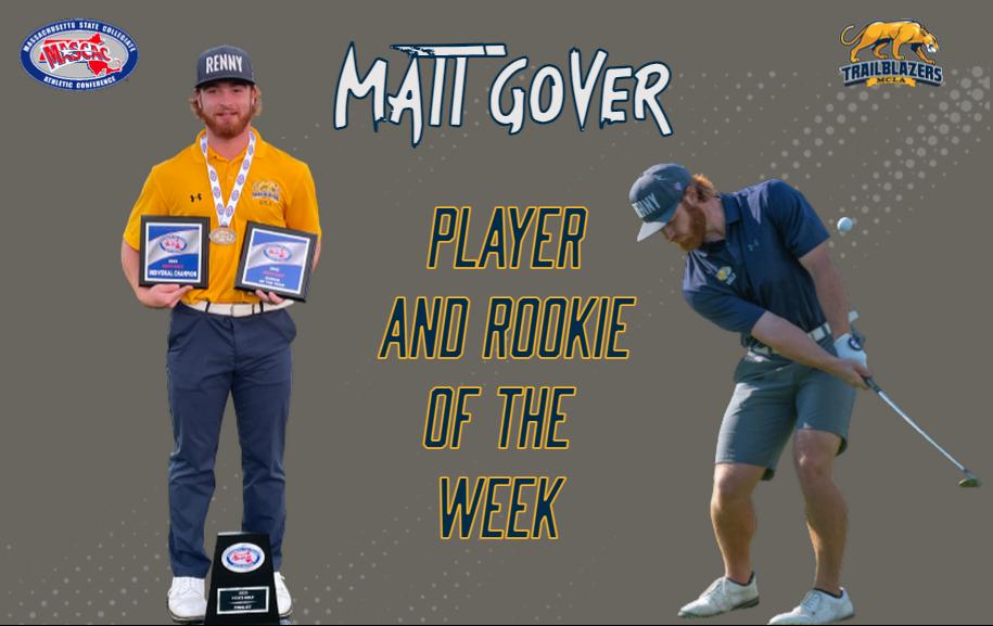 Gover Claims Third Straight Player and Fourth Straight Rookie of the Week Honors