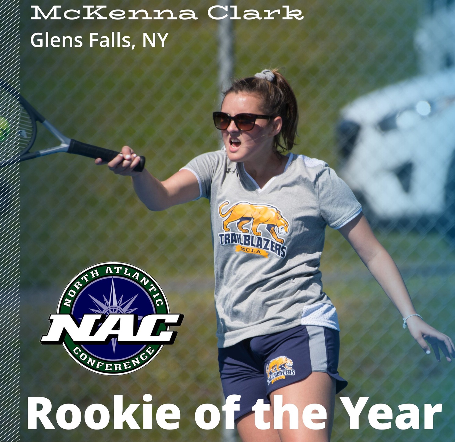 Clark named NAC co-Rookie of the Year; Higgins, Jordan earn All-Conference honors
